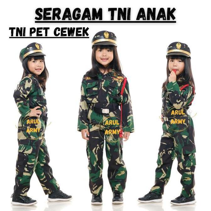 Tahan Lama Cod Seragam Tni Anak Baju Tni Ad Au Al Anak Kostum Tentara Abri Anak