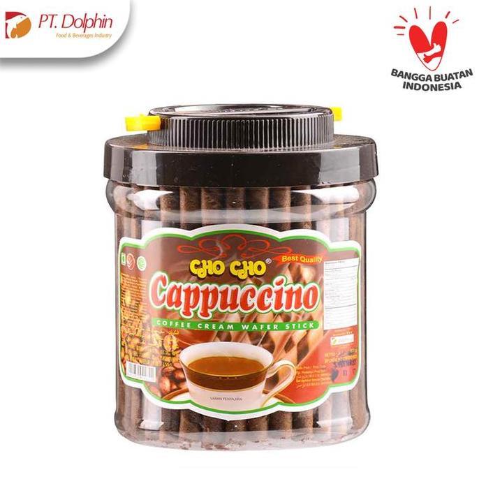 PT.DOLPHIN Cho Cho Wafer Stick Cappucino 500 gr (Toples Besar) Best Quality