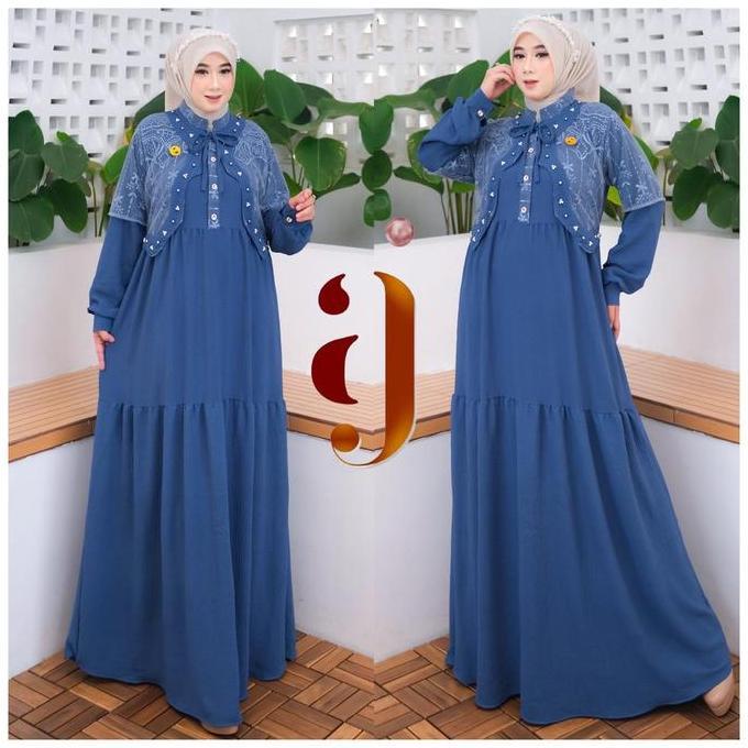 all maxi , gamis brokat variasi mutiara trendy , gamis pesta best seller terbaru , gamis brokat busu