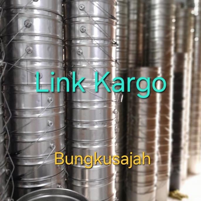 Ember kaleng bekas cap. 20 - 25 kg