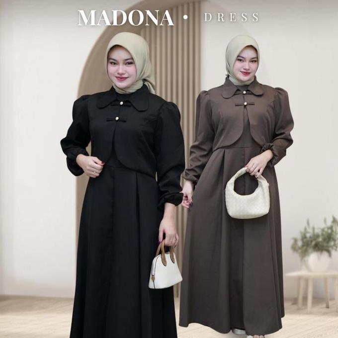 Madona Dress - Gamis Rompi Muslim Wanita