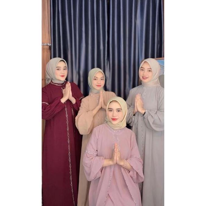 Gamis Ceruty Baby Doll Premium Tangan Balon Wanita