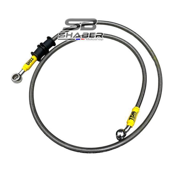 Selang Rem TDR 110CM Silver Titanium Selang Rem TDR Aerox Nmax