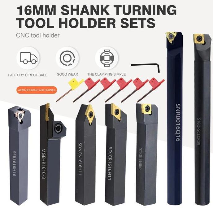 Holder 1616 set holder bubut 1616 7set holder bubut 1616
