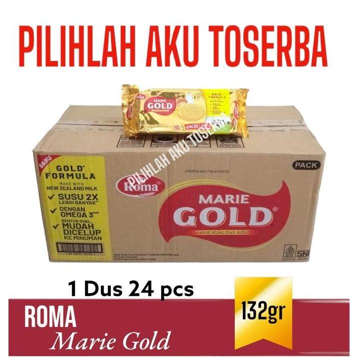 Roma MARIE GOLD 132 gr Multipack - ( HARGA 1 DUS ISI 24 Pcs )