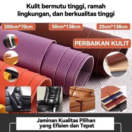 Diskont Restorasi Kulit70*200Cm Perekat Ekstra Kuat Leather Perbaikan Repair Bahan Kulit Yang Rusak 