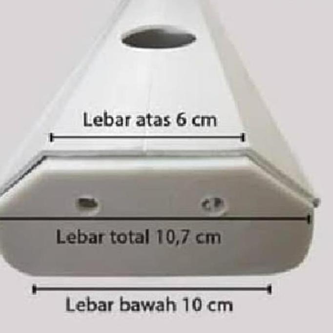 gully talang trapesium hidroponik