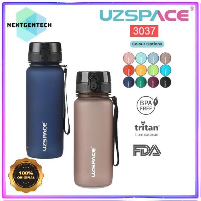 UZSPACE Frosted Bottle Botol Minum Olahraga Outdoor Lari Jogging