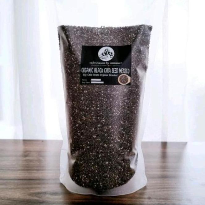 Chia Seed 1kg Organic Black Chia Seed Mexico 1000g