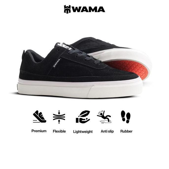 Murah Sepatu Wama Temfox 39-43 Sepatu Sneakers Pria Vulcanized