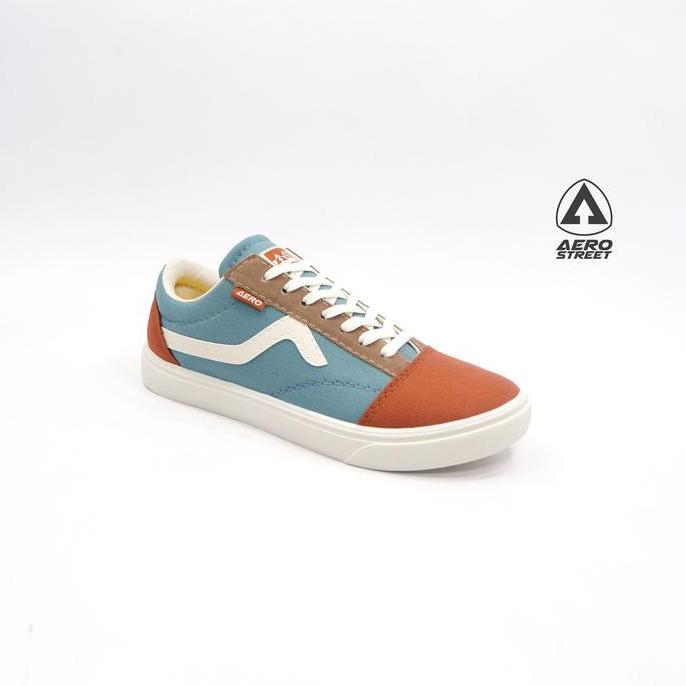 Flash Sale Aerostreet 37-44 Massive Low Biru Merah Bata - Sepatu Sneakers Casual Sport Sekolah Pria 