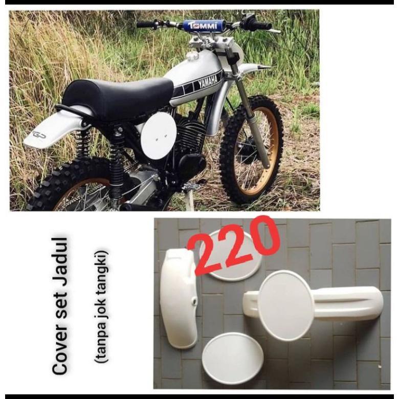 COVER BODY SET JADUL 5item tanpa jok tangki SPAKBOR DEPAN BELAKANG COVER NOMER TS DT100 -B trail sup