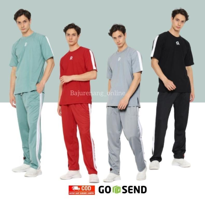 NEW PRODUK PAKAIAN BAJU SETELAN SERAGAM KAOS CELANA OLAHRAGA JOGGING RUNNING TRENING JUMBO PRIA LAKI