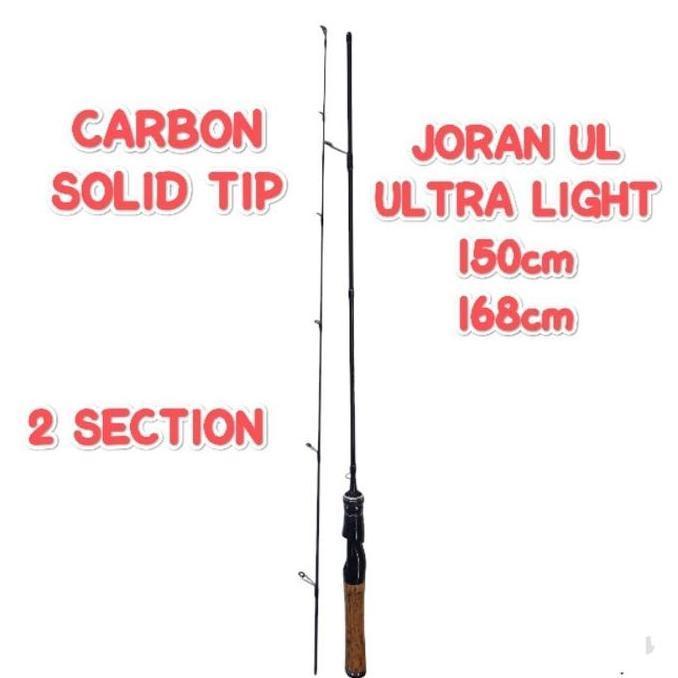 TERMURAH - Joran UL ultralight ringan udang micro fishing Solid Tip