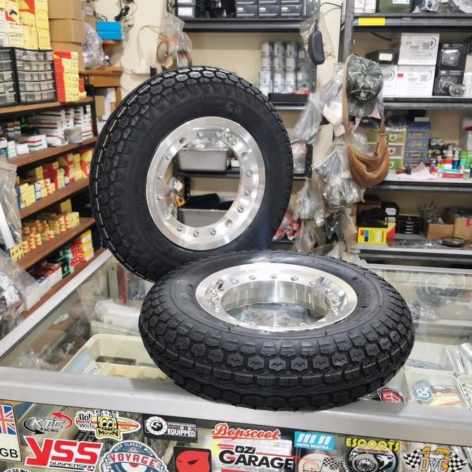 Velg Tubeless Vespa GScooter modular Polish Ring 8 Set Ban Swallow S230 Classic