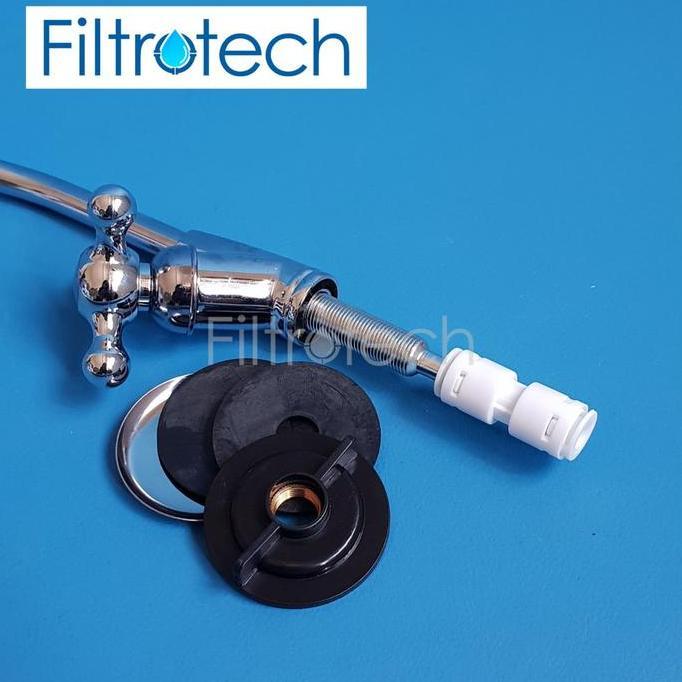 Dapurkecil- Faucet Filter Ro Kran Ro 1/4 Kran Angsa - Kran Ro Undersink 1/4