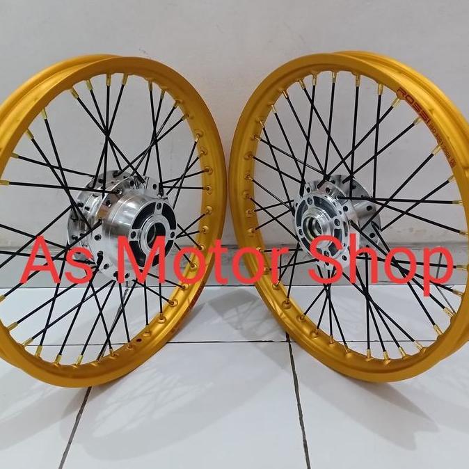 VELG SET ROSSI RING 17 TROMOL SUPRA X125 BLADE NEW CS1