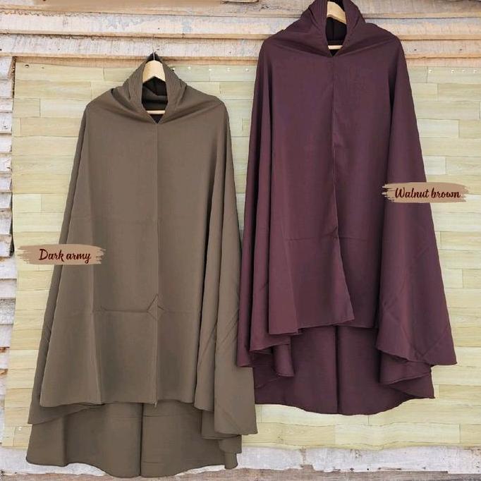 UK HIJAB Khimar pet bonus cadar tali jumbo XXL bahan WOLFIS FORZALETA ORI UK HIJAB Muslim