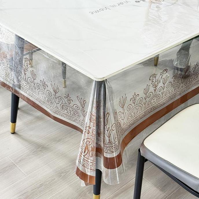 < Loyal Bosque Taplak Meja Transparan Motif Anti Gores Anti Cakar Kucing / Taplak Meja Makan Plastik