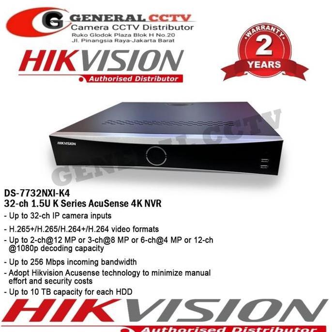 Scurycam- Hikvision 7732Ni-K4 Nvr 32 Channel Hikvision 4K