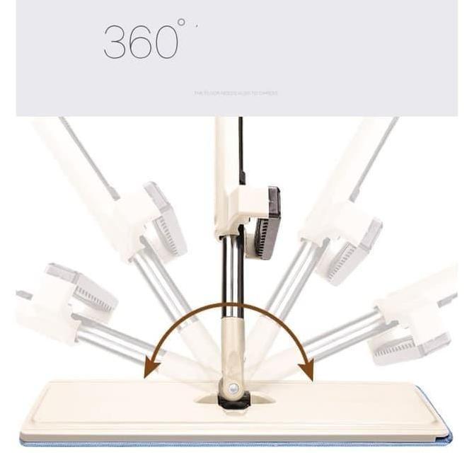 Alat Pel Lantai Ultra Mop Acline - Pel Lantai Tarik Handle Free Pel Lantai Kotak Gagang Panjang Besi