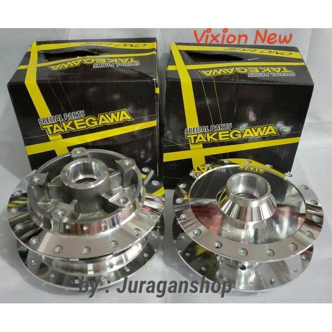 Vixion New Tromol Set Takegawa (Chrome)