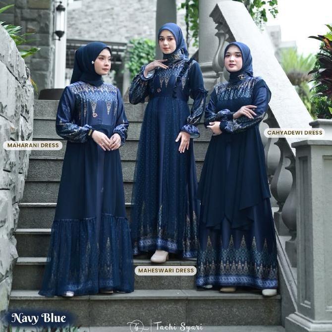 READY SARIMBIT RAYA NUSANTARA BY TACHI SYARI - Navy Blue