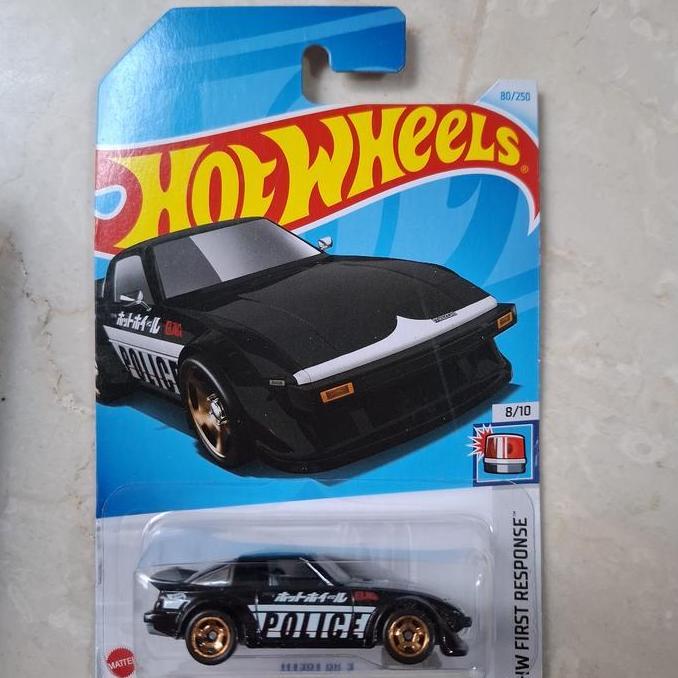 hotwheels mazda rx7 first response hitam