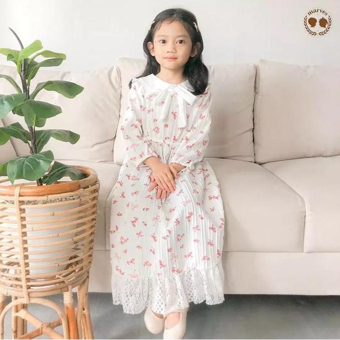 MARVES ARIELLA COUPLE DRESS IBU ANAK TUNIK BAJU ANAK PEREMPUAN KOREAN STYLE BAHAN CRINCKLE NEW