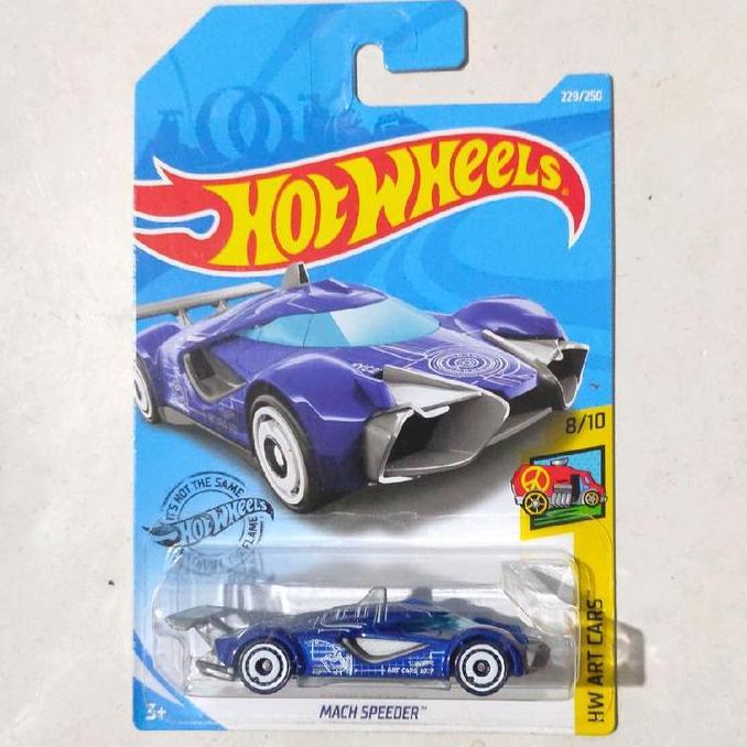 Hotwheels Hot Wheels Mach Speeder biru 2019 HW Art Cars rare