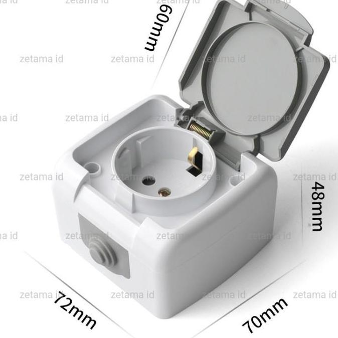 Gercep- Stop Kontak Outdoor Waterproof Stop Kontak Penutup Luar Ruangan Colokan Listrik Yw-9 Series