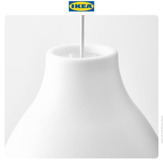 Lightbrum- Ikea Melodi Lampu Gantung Putih 28Cm Minimalis Plastik