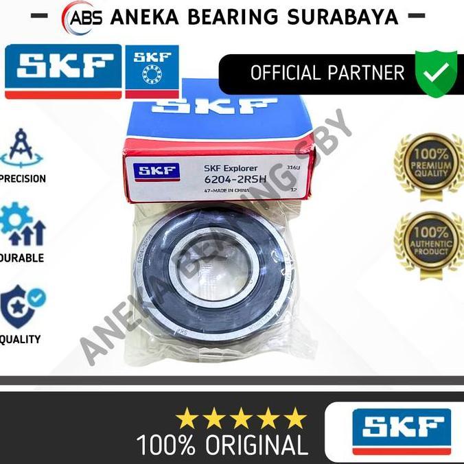 Promo BEARING 6204 2RS C3 SKF ASLI LAKER PINTU MOTOR POMPA RODA 20X47X14 Diskon