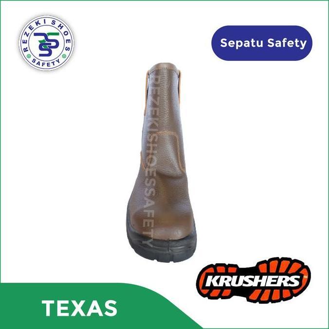 SEPATU SAFETY KRUSHERS TEXAS BROWN / SAFETY SHOES KRUSHERS TEXAS