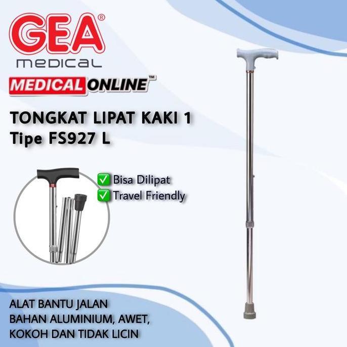 Medivix- Tongkat Kaki Lipat / Alat Bantu Jalan Tongkat Lipat Gea Medical Online