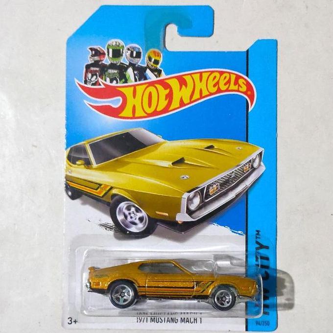 Hotwheels Hot Wheels 1971 71 Mustang Mach 1 Boss 351 gold 2014 HW City