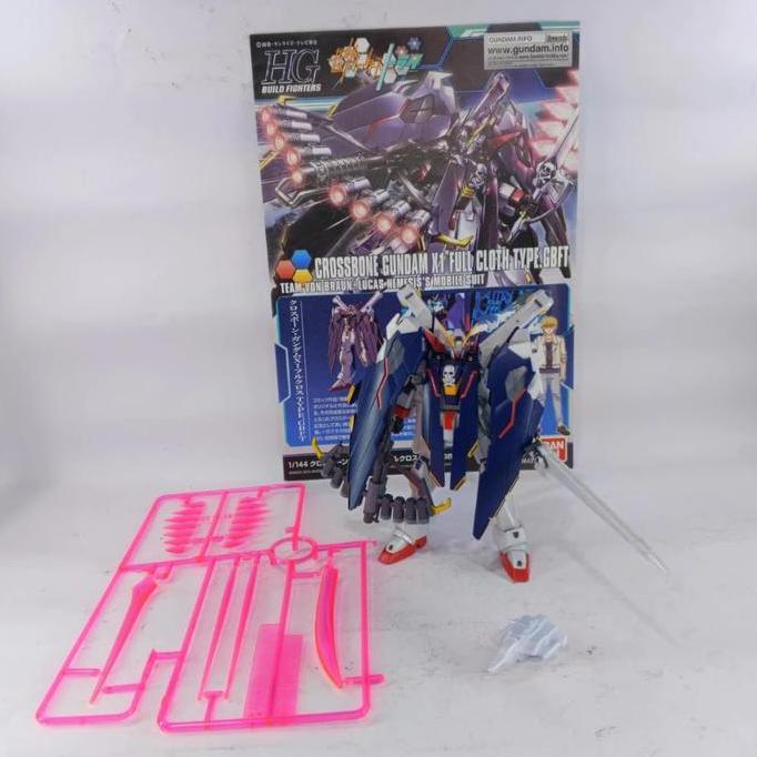 Bandai HGBFT Crossbone X1 Full Cloth Type GBF / Model Kit Gundam HG 1/144 2nd Sudah Rakit HS135