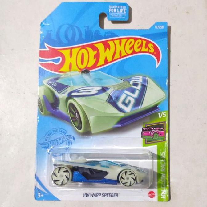 Hotwheels Hot Wheels HW Warp Speeder Glow in the Dark 2021 Glow Racers rare