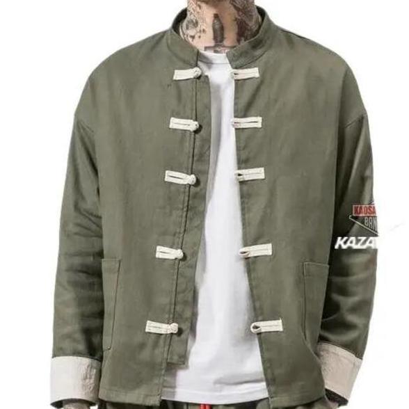 Termurah / Hot Sale Cheongsam Pria Baju Kemeja Ip Man Ipman Wing Chun Mandarin Japanes Korea Koko Le