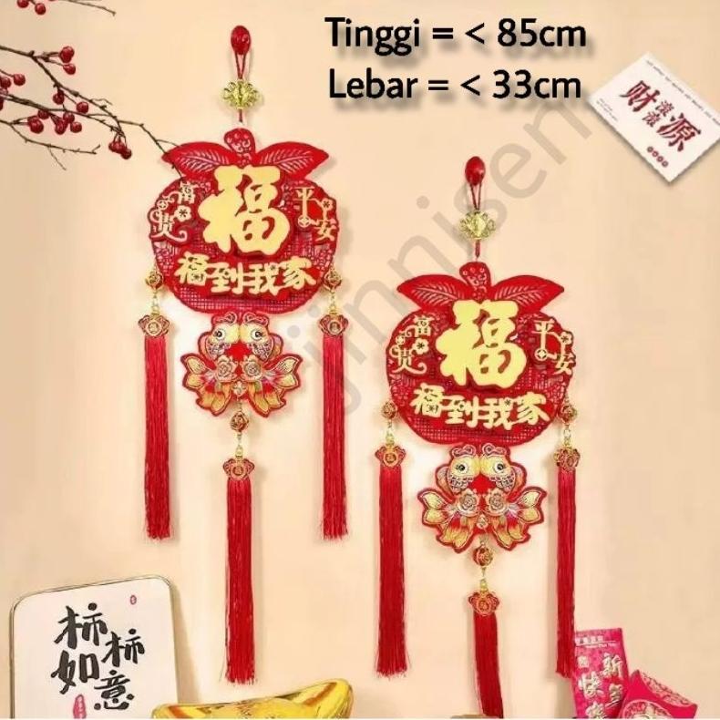 Hiasan Imlek 2026/Gantungan Imlek Imlek/Hiasan Model Apel/Dekorasi