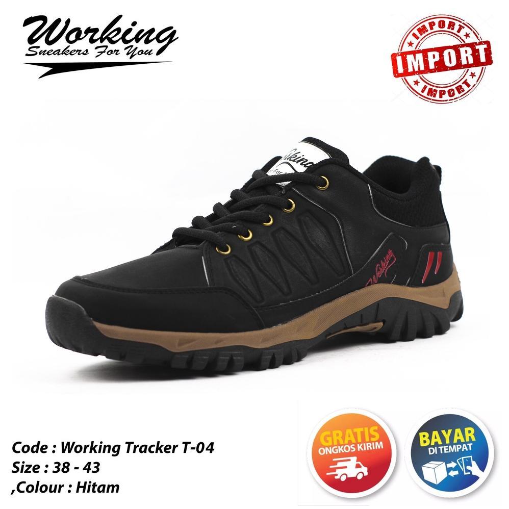 CUCI GUDANG Sepatu Import Working T-04 // Sepatu Hiking // Sepatu Kulit