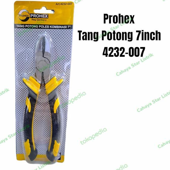 Promo PROHEX TANG POTONG 7 INCH / TANG POTONG KABEL LISTRIK PROHEX 7 INCH Diskon