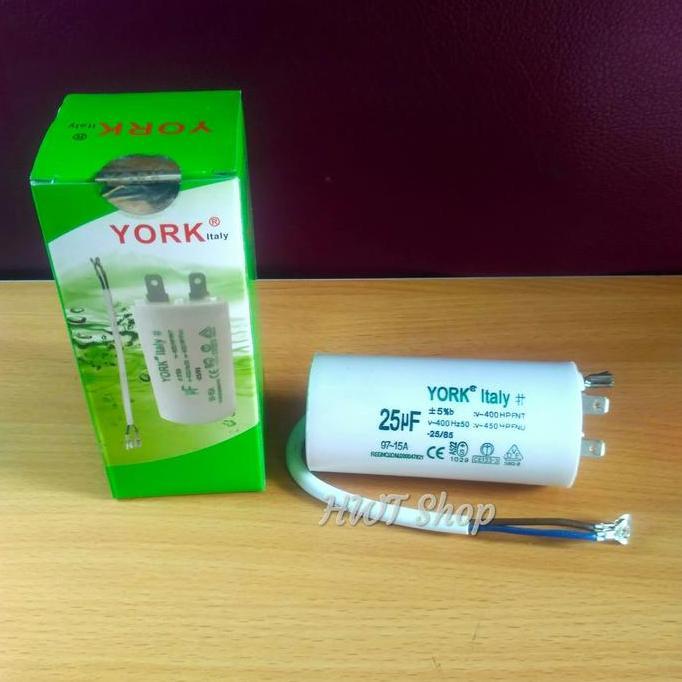 Kapasitor 25 Uf 450v York ~ Capacitor 25Uf 450v ~ Kapasitor Pompa Air MURAH