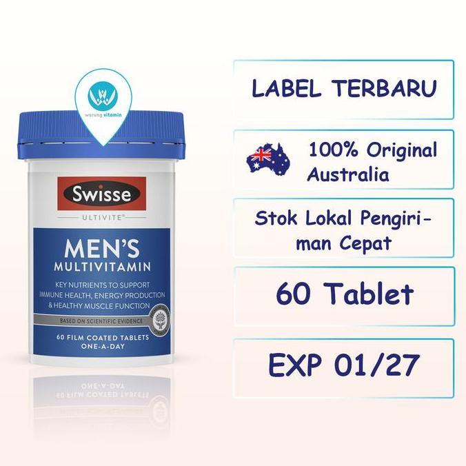 Vitbreak- Swisse Men'S Ultivite Multivitamin 120 Tablet Untuk Pria