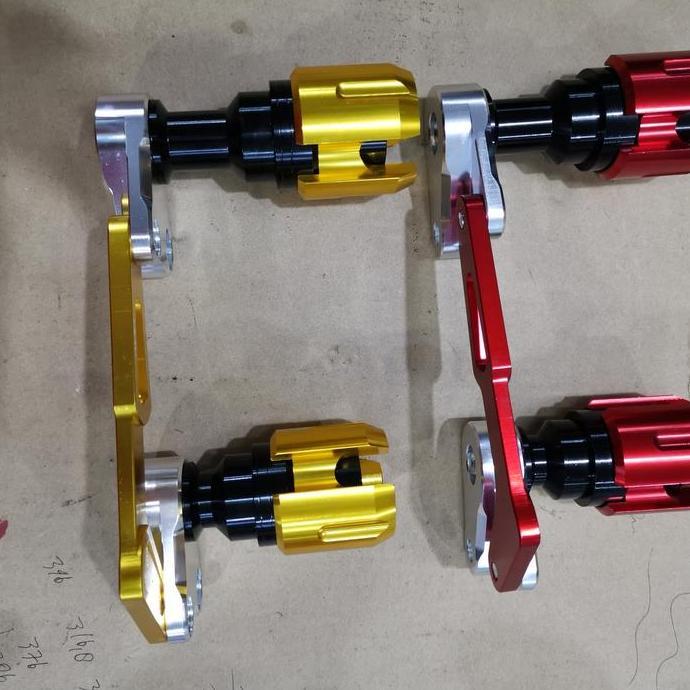 slider knalpot nmax merah full cnc