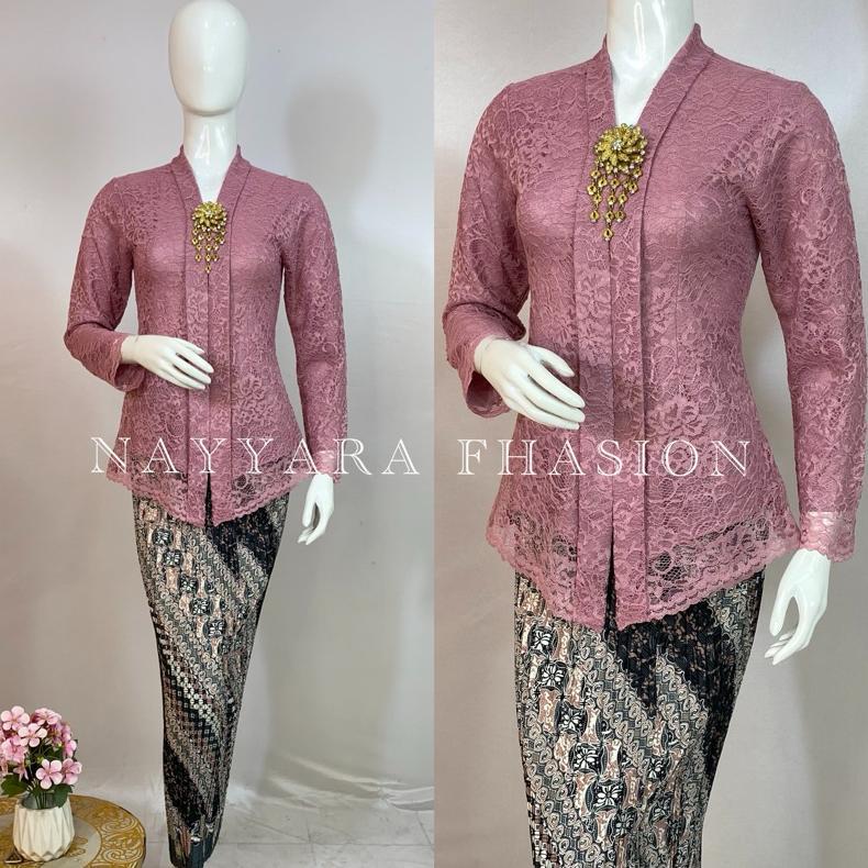 ORIGINAL Kebaya Kartini/ Kebaya Set Floy Termurah/ Kebaya Remaja Modern /Kebaya Wisuda Setelan Kebay
