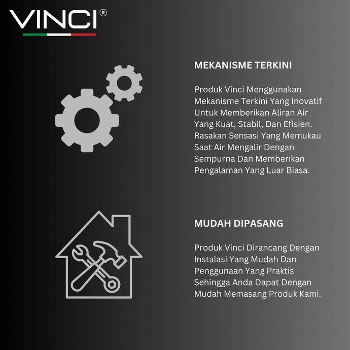 Vivatamanul5 - Vinci Kran Air Tembok Filter Engkol Stainless 304