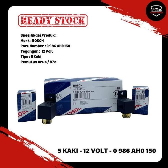 Otopilot- Relay Bosch 5 Kaki 12V 87A
