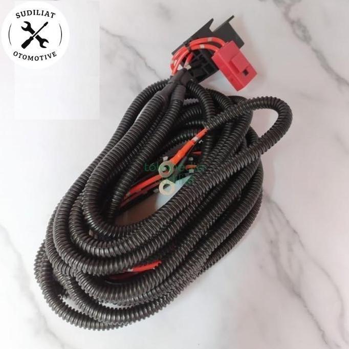 Otopilot- Kabel Relay Set Lampu Foglamp / Tembak Mobil + Relay Bosch - 2 Lampu