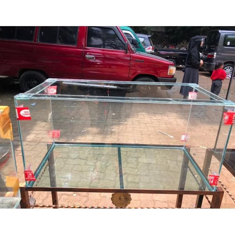 -HSR- Aquarium Kaca 80x40x40cm Ketebalan 8mm